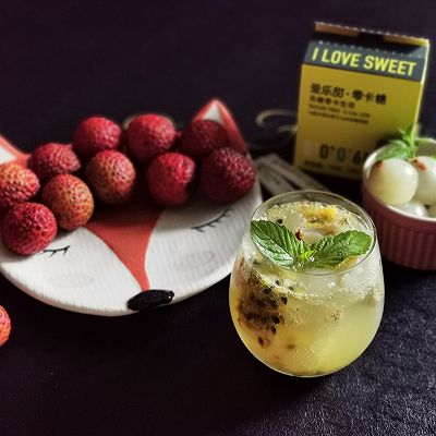 荔枝苏打水饮料，美味与健康并存的选择